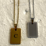 Collar Chapa Rectángulo