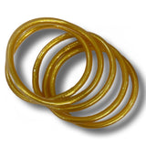 5 Pulseras pan de oro