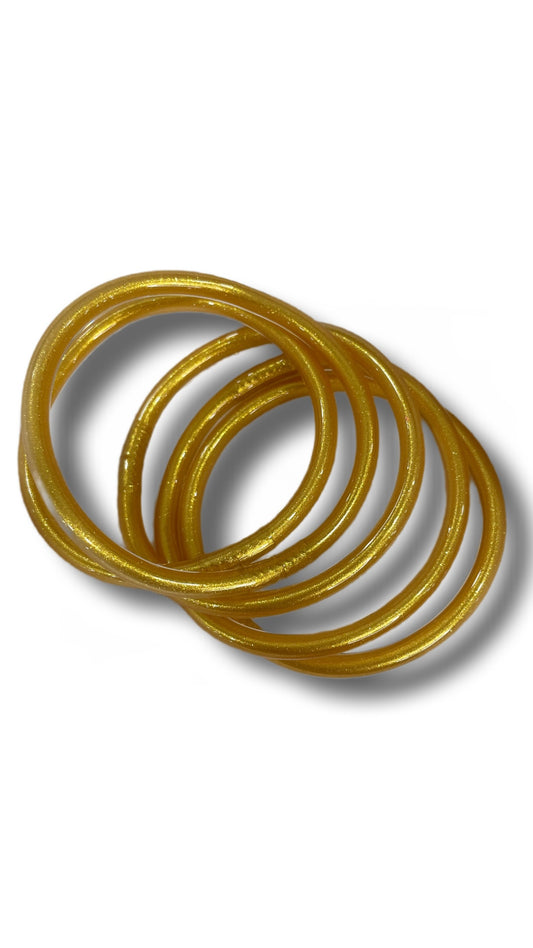 PACK 5 Pulseras pan de oro