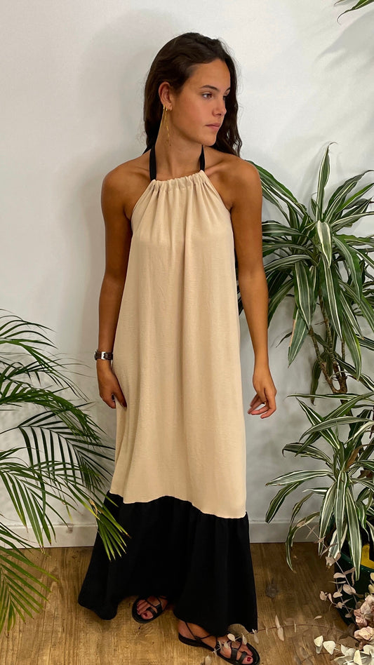 Vestido cuello Halter