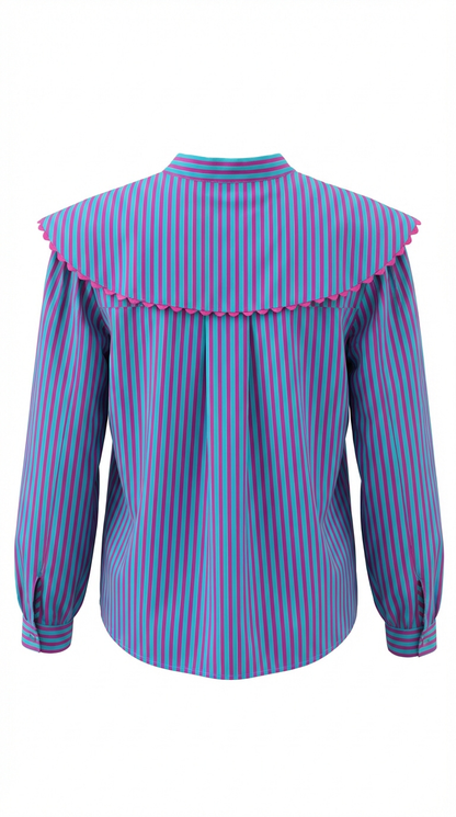 Camisa Cascais Rosa y Azul
