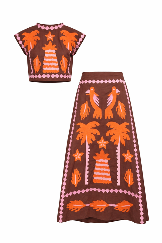 Conjunto Milán Marrón