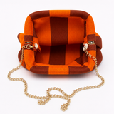 Bolso de mano rayas