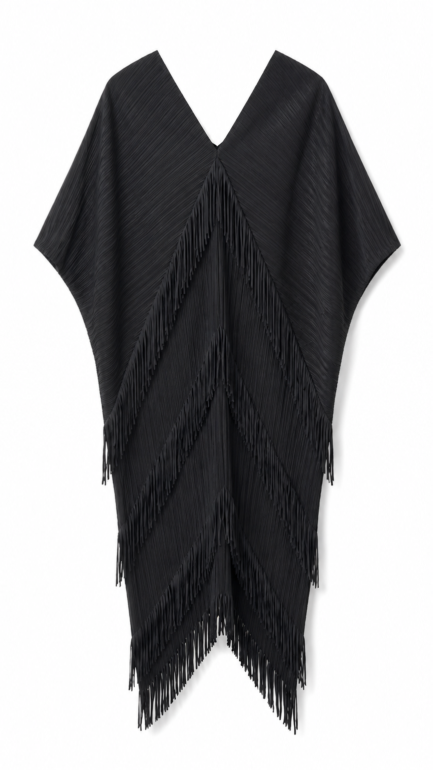 Vestido flecos