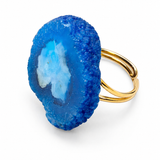 Anillo gema azul