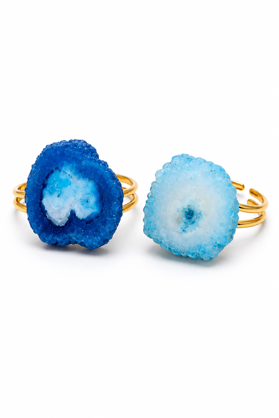 Anillo gema azul