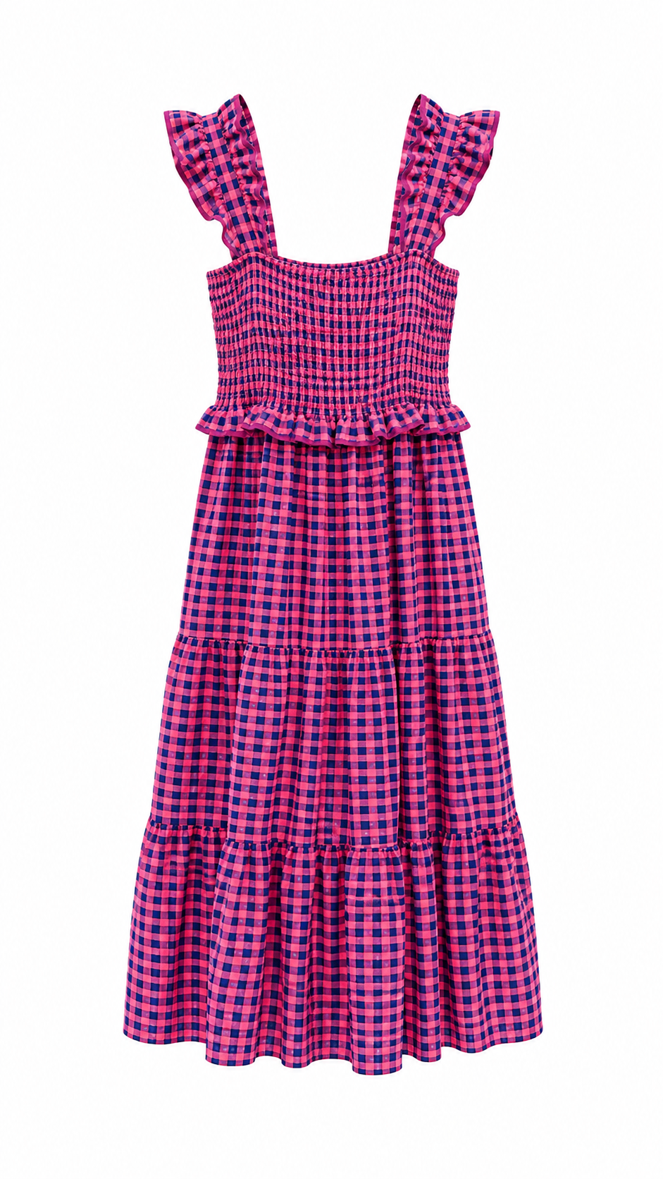 Vestido Vichy Rosa y azul