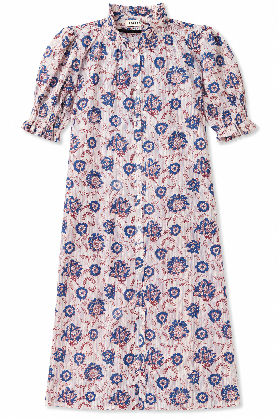 Vestido René Blanco Flores