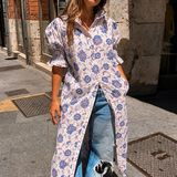 Vestido René Blanco Flores