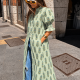 Vestido René Verde flúor