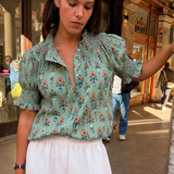 Blusa René agua marina