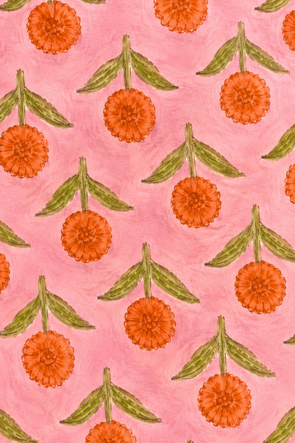 Vestido faro rosa y naranja