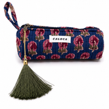 Estuche marino flores rosas