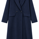 Abrigo raya diplomática azul