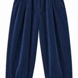 Pantalón pana azul