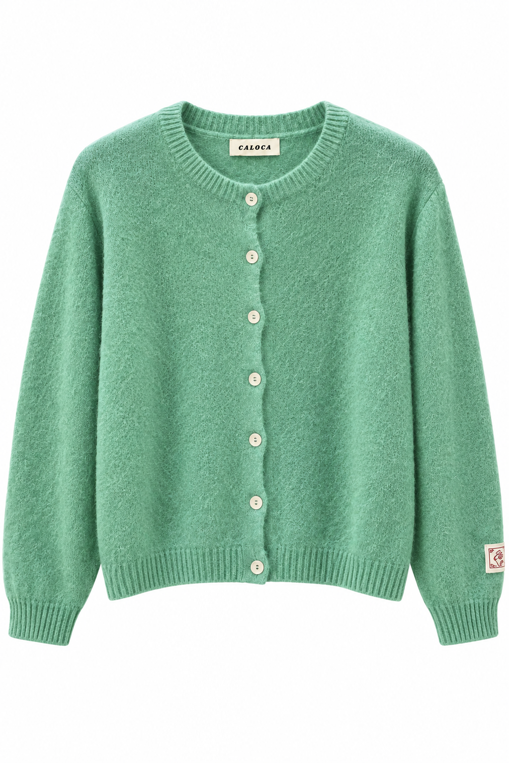 Chaqueta Mohair verde agua