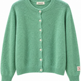 Chaqueta Mohair verde agua