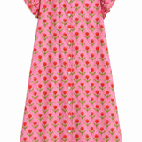Vestido faro rosa y naranja