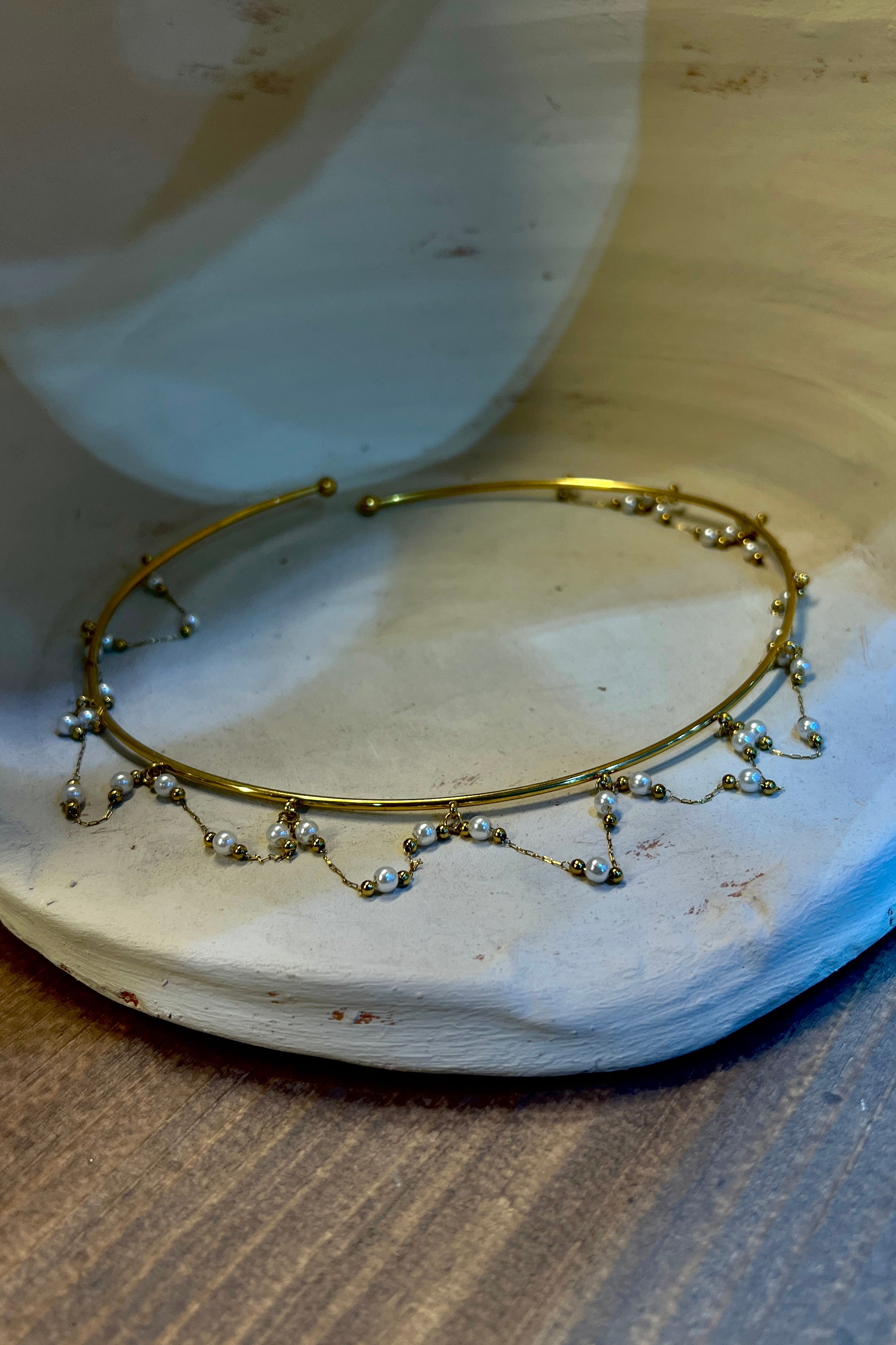 Choker Perlas