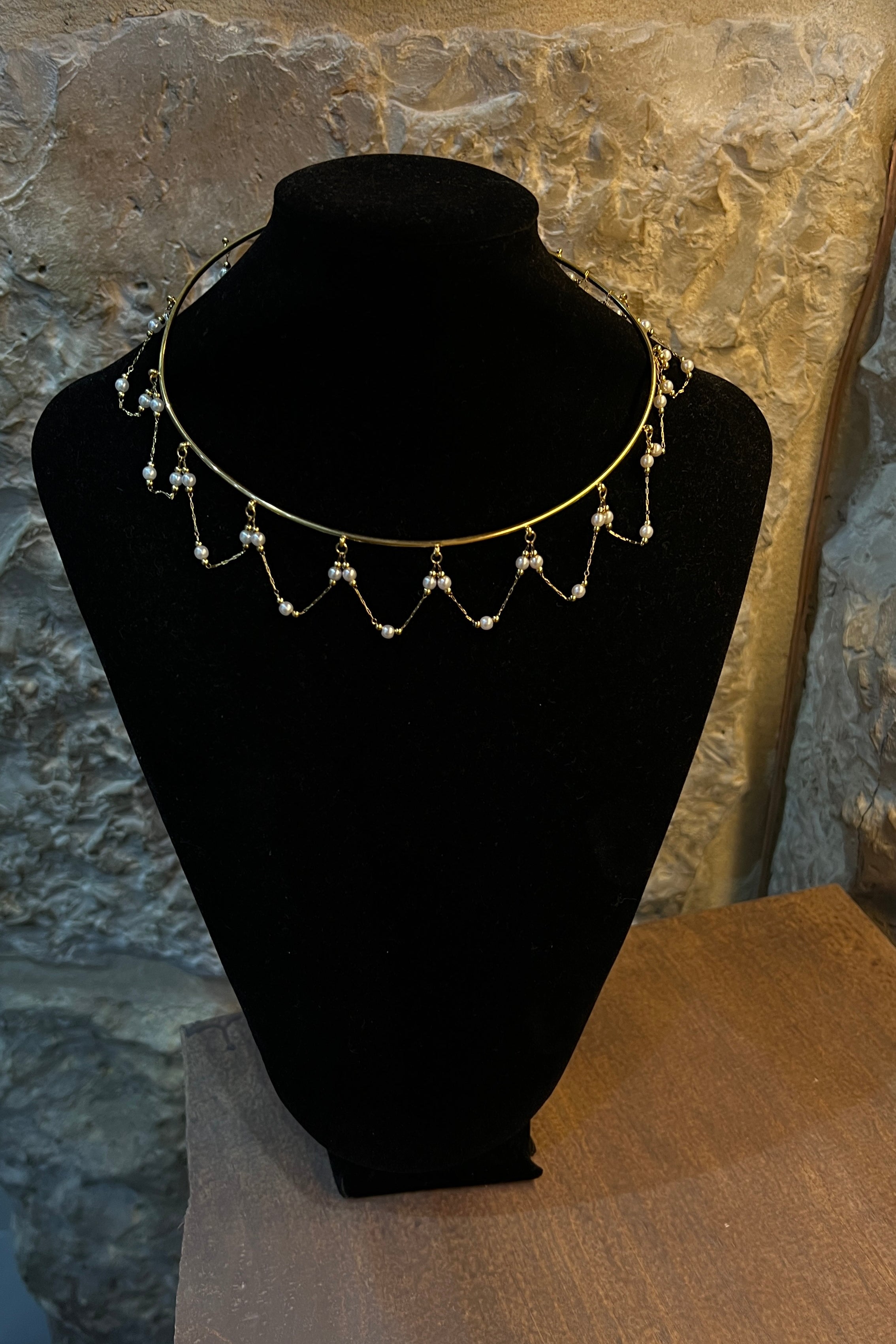 Choker Perlas