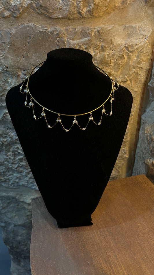 Choker Perlas