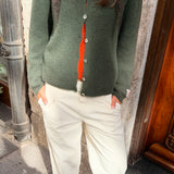 Chaqueta Mohair verde oscuro