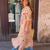 Vestido René mostaza