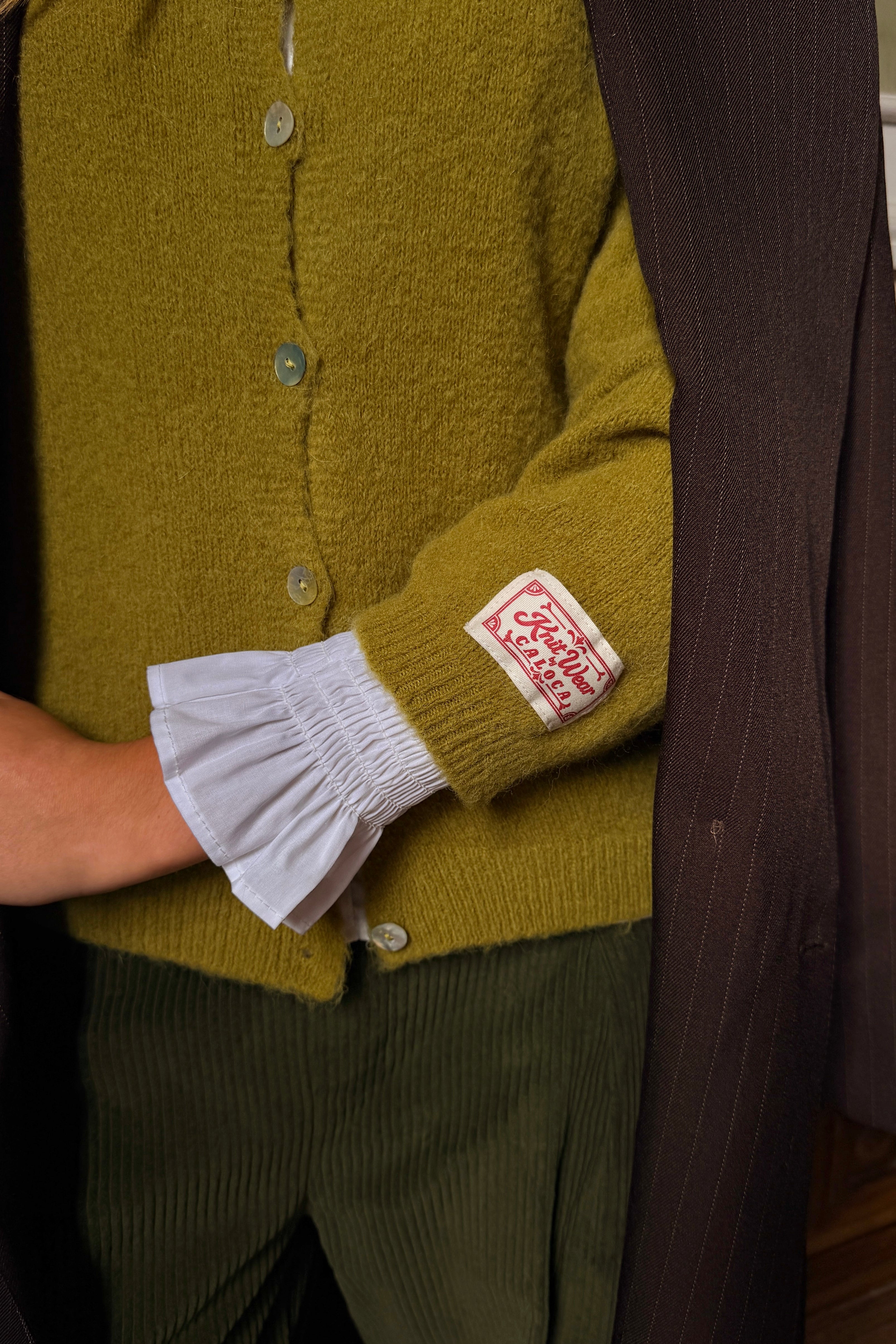 Chaqueta Mohair verde pistacho