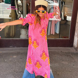 Vestido René rosa
