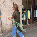 Poncho bicolor Menta