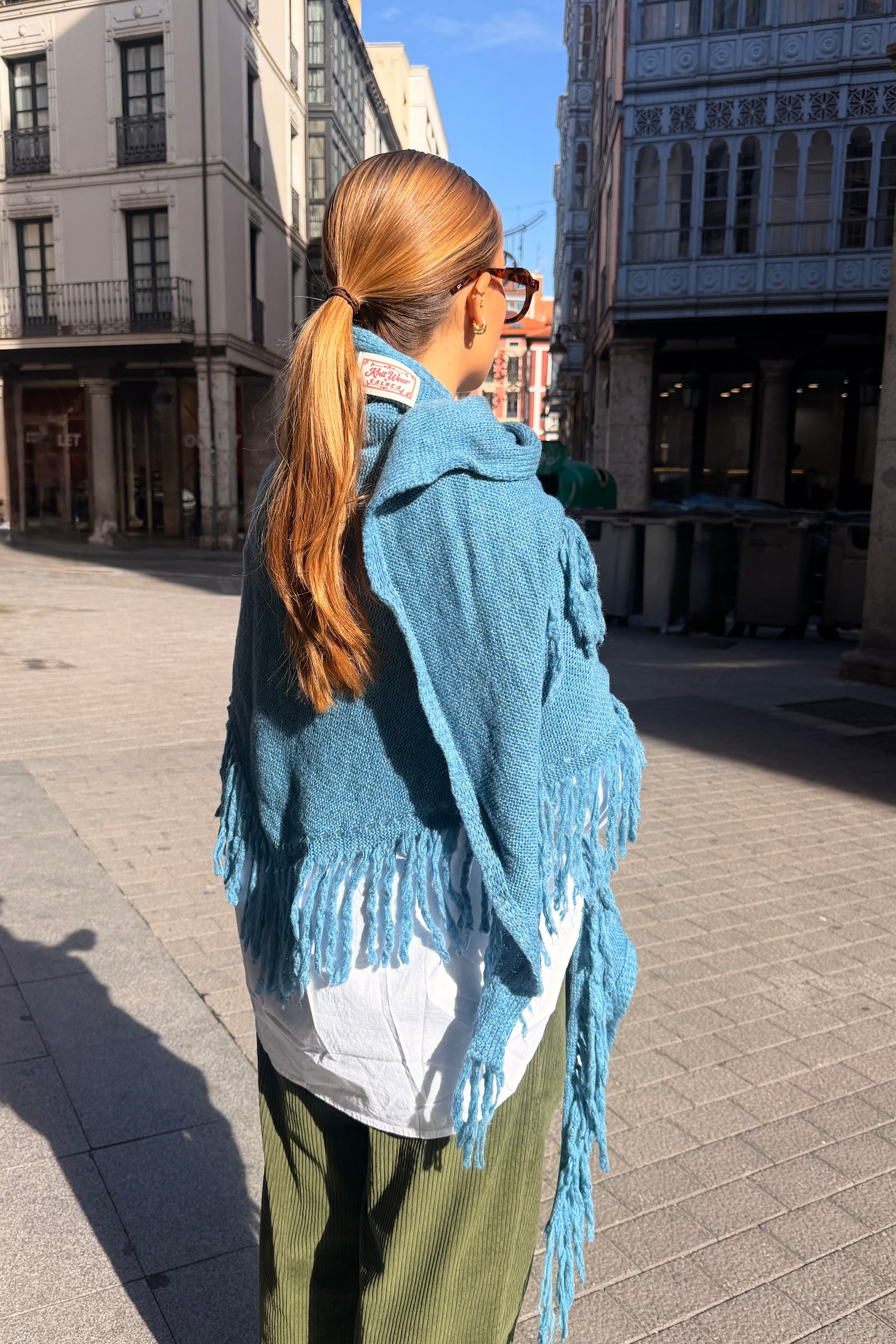 Poncho Sevilla azul