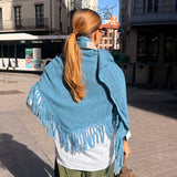 Poncho Sevilla azul