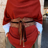 Fajín ante tinto y verde
