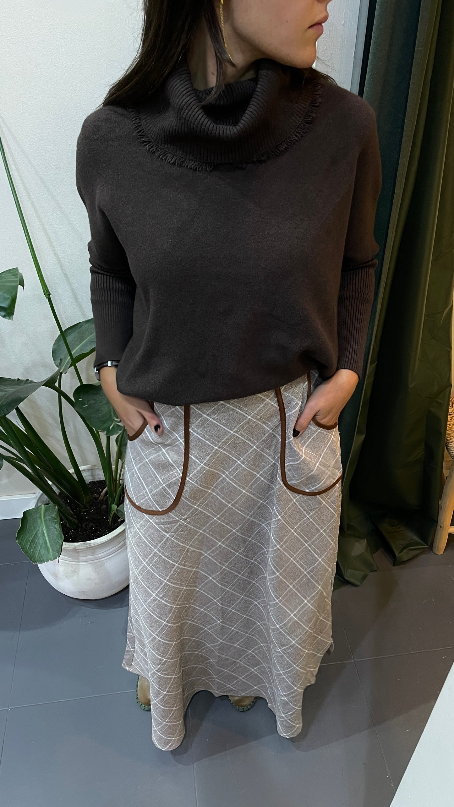 Falda Averdeen Beige