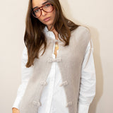 Chaleco japo mohair gris