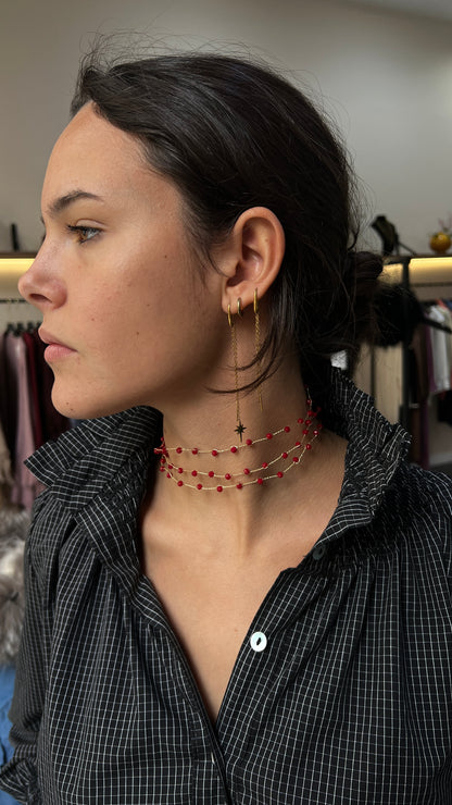 Choker red
